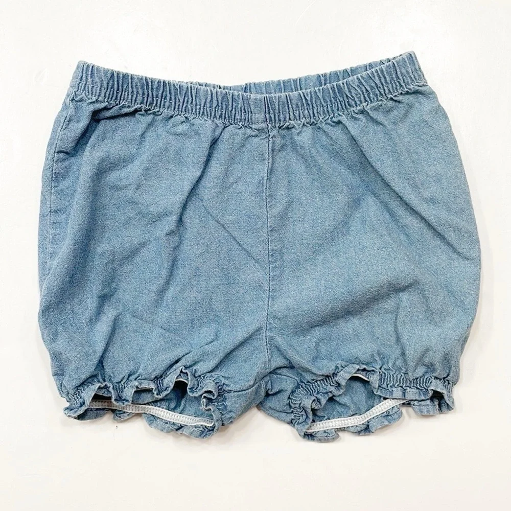 Carter's baby girls blue shorts
